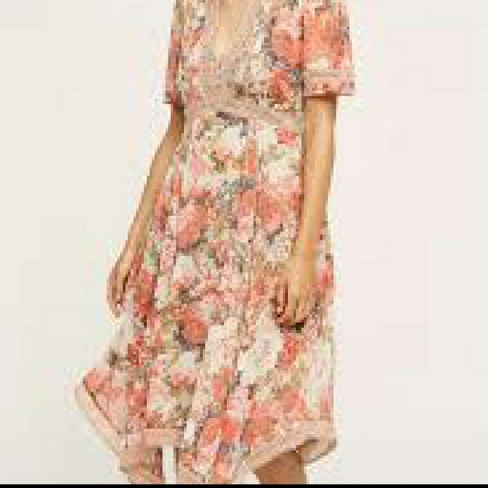 anthropologie ranna gill rose dress sz 4